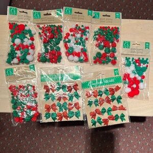 Christmas craft supplies.